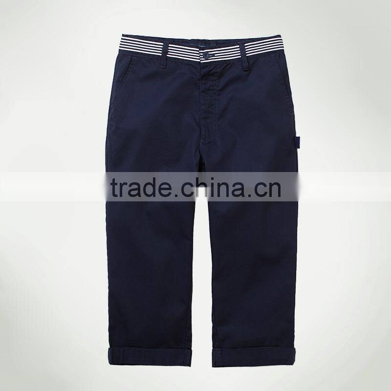 Custom school student Boys' and girls' trousers 2017 summer New England Children's navigation wind pants cropped trousers