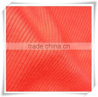 Good elastic Cotton100 Striped 2*2 Rib Fabric