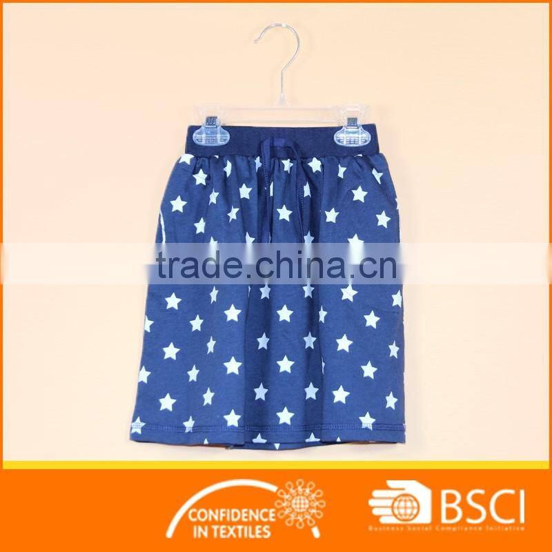 AOP Stars Printing Child Girl Dress Short Skirt