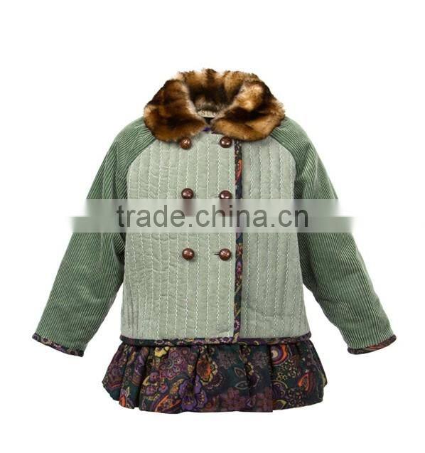 European Fashion Designer Baby Clothes Girl Baby Clothes China Infant Coat Baby Girls Winter Coat