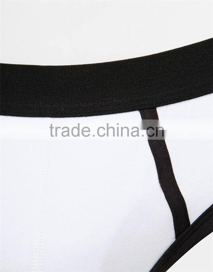 HOYUGO 3 Pack Men Briefs Thong With Contrast Trim