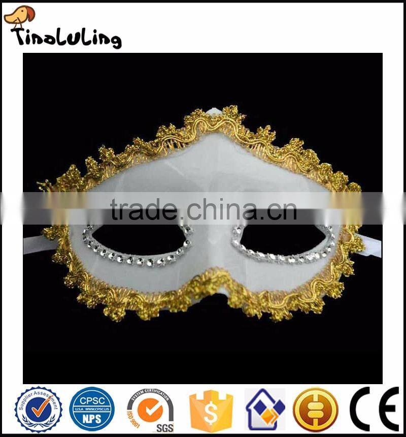 Eco-Friendly Fashion Party Masquerade White Plastic Masks for Sale