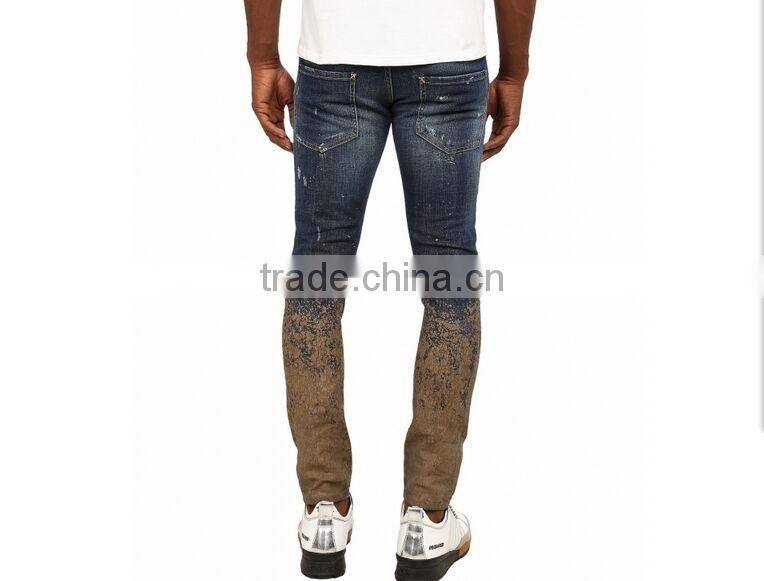 Biker Jeans Fashion Denim trousers(LOTK013)