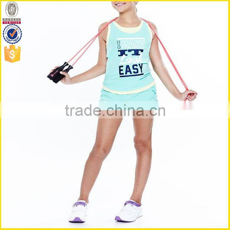 Summer sport printed fashion girl apparel