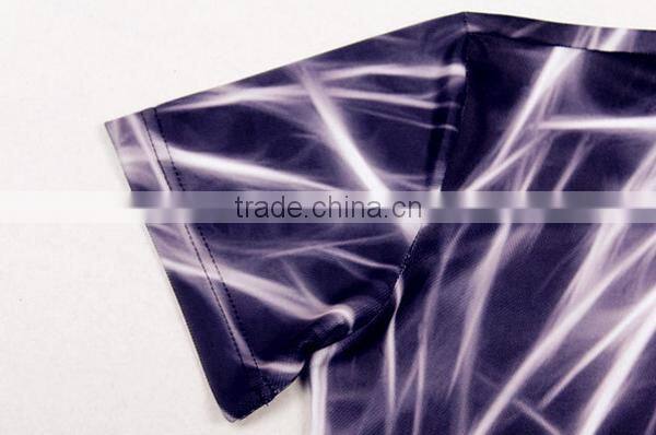 China Clothing Factory OEM T-shirt Polyester Sublimation Print T Shirt