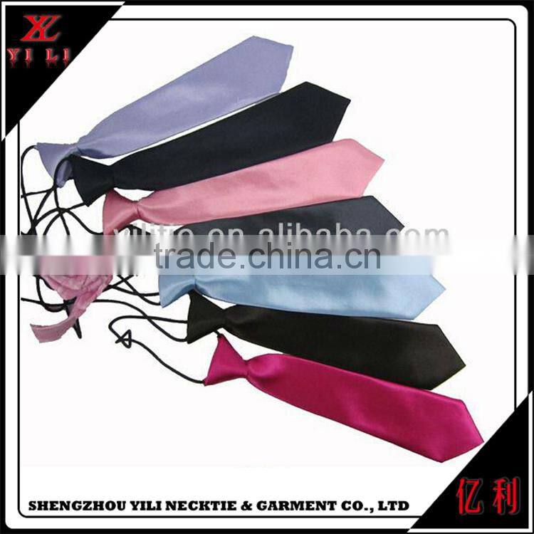 Polyester satin dying colorful design cheap mens school neck ties
