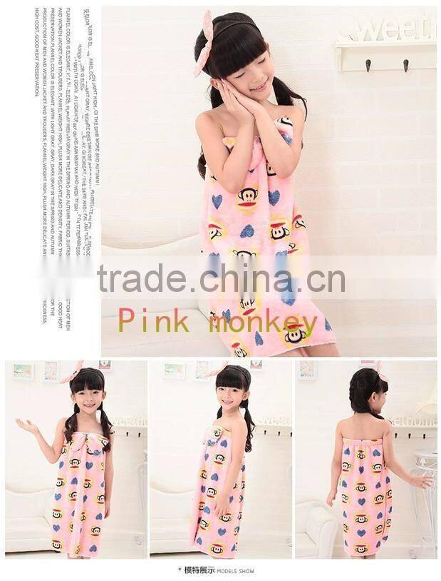 china cheap promotional products baby girls wool towel bathrobe