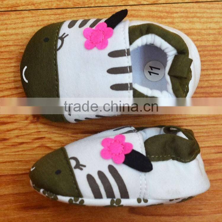 Cute smiling cat printed Baby shoes