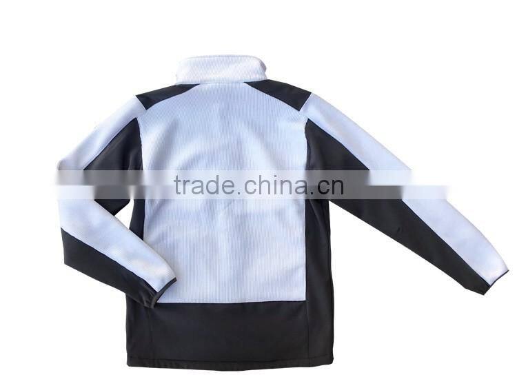 Outdoor white spring jacket men knit clothing