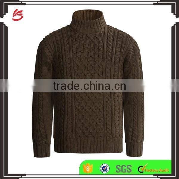 Mustard-yellow V neck pullover winter thick sweater 12 GG knitted