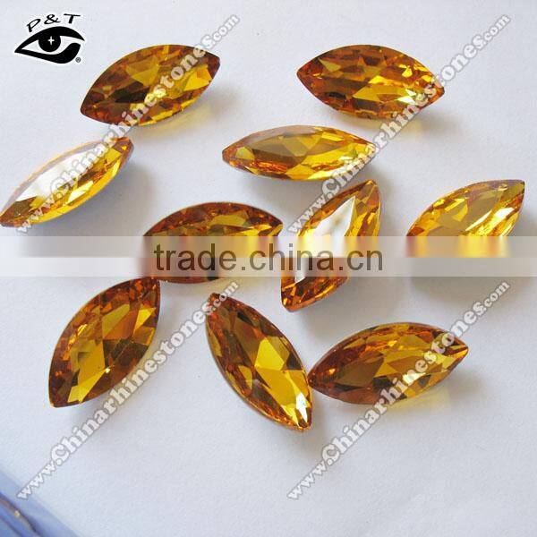 Oval Shape 9x18mm Marquis Rhinestone Crystal for Shoes Decoration