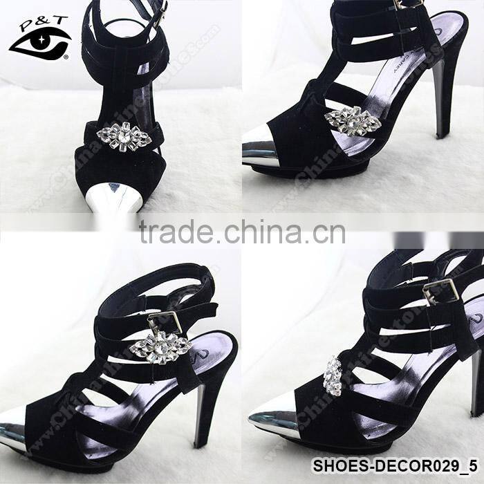 Classical Rhinestone Shoe Clip Ornament for high heel lady women shoes accessories crystal clips
