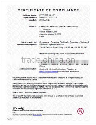 Aramid blended FR Fabric for Abrasion Resistance