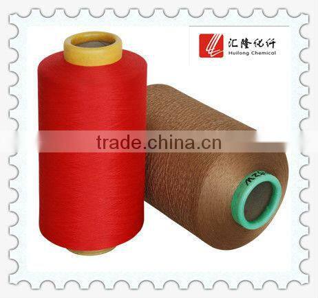DTY 75D polyester dyed dope yarn for scarf