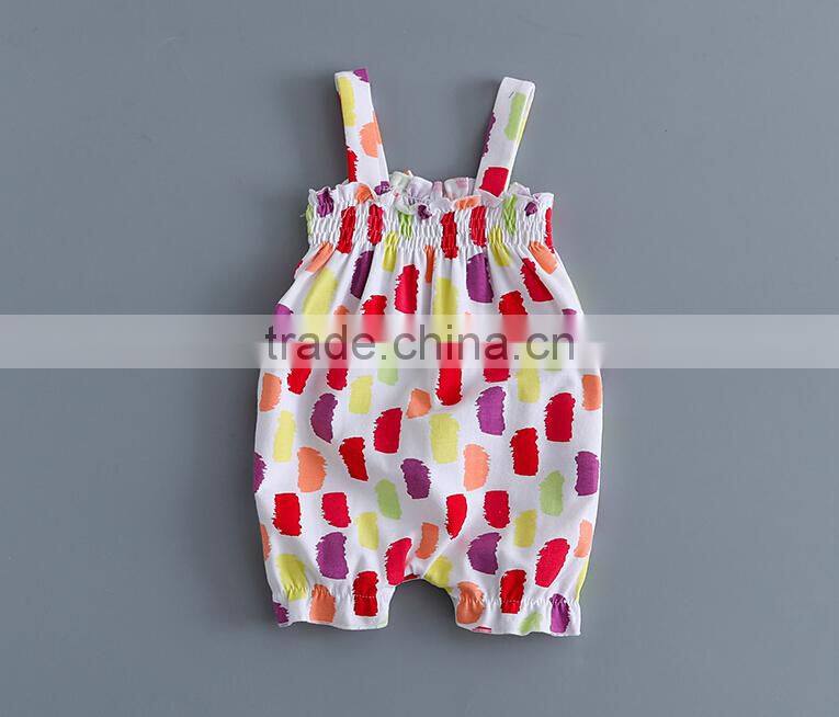 Summer Girls Baby Floral Romper Clothes Newborn Baby Printed Jumpsuit