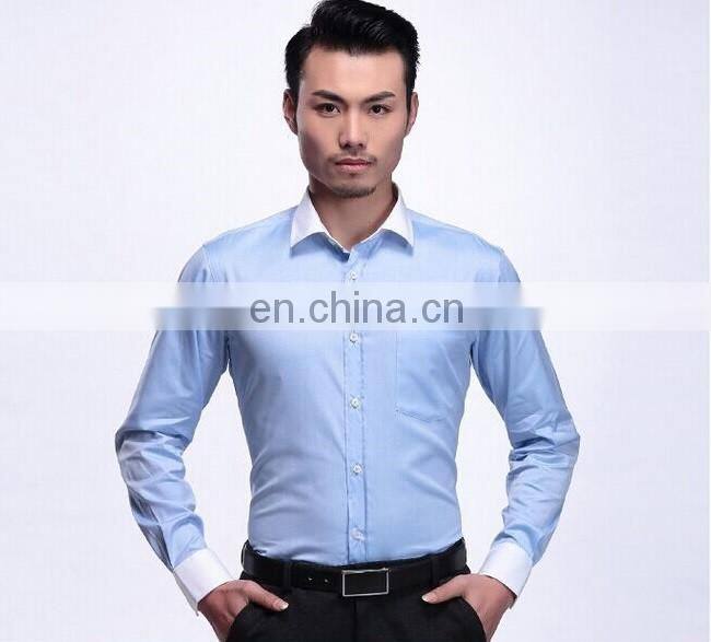 2017 Men's slim fit wash and wear dress shirts