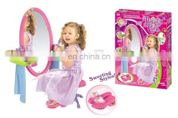 kids cosmetics set toys platform with light and musical