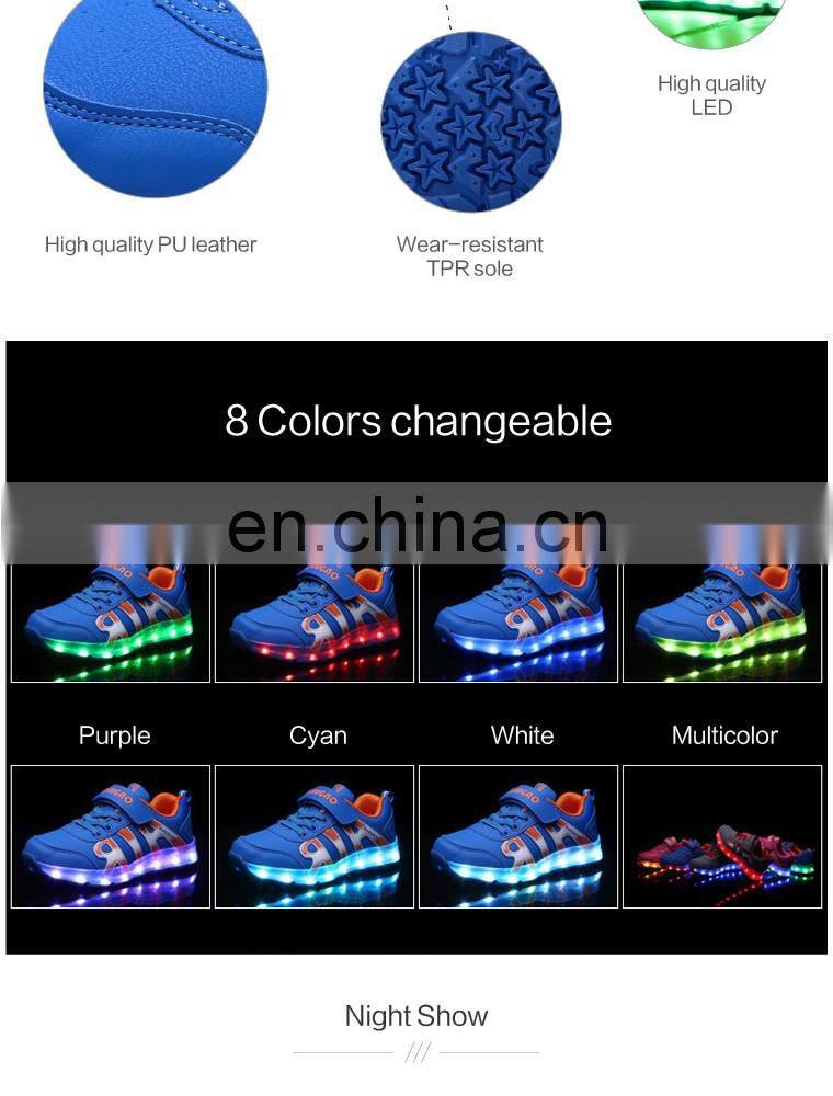 Latest AIR Led light up shoes Children kids led shoes sneakers Wholesale footwear