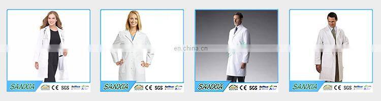 Unisex White Polyester Cotton Lab Coat