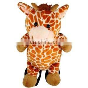 stuffed plush cute animal giraffe plush backpack for child