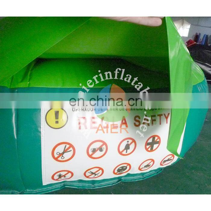 Hot sale slide for adult crocodile green large inflatable slide water slide