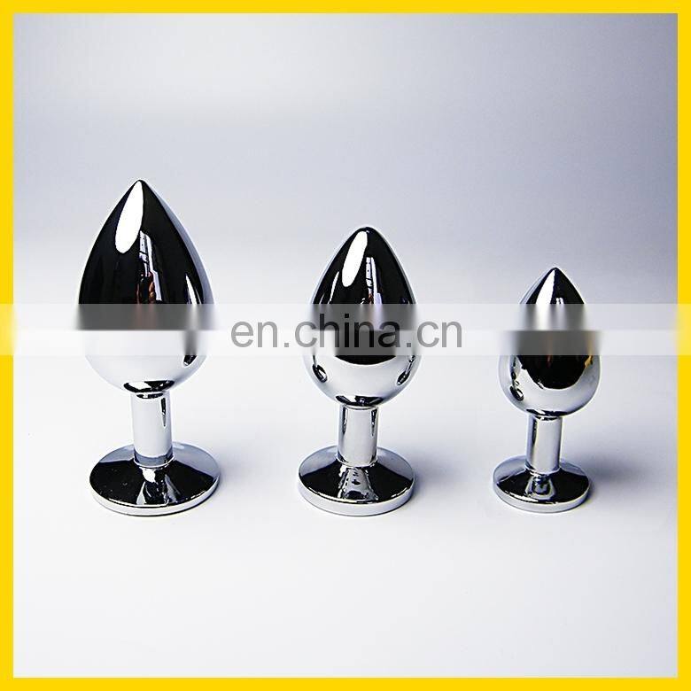 Stainless steel chastity device Stainless steel anal plug