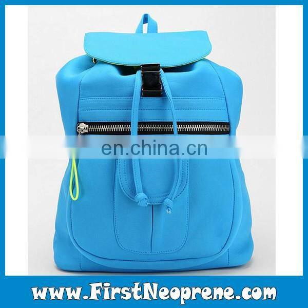 Pink With Black Fashion Ladies Neoprene Backpack