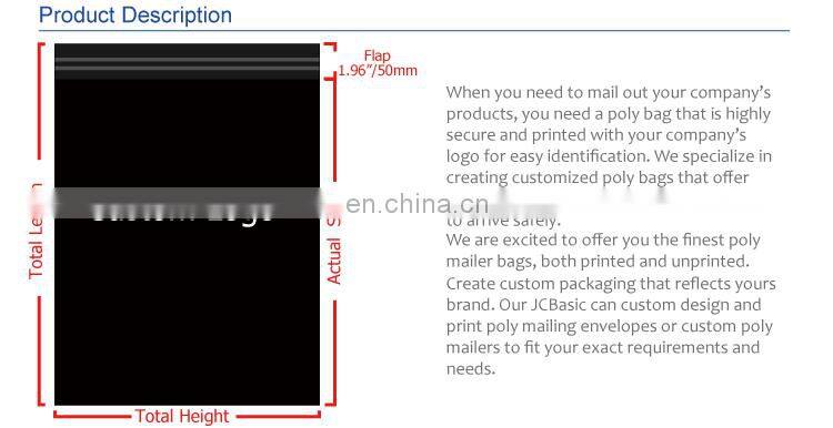 custom cheap purple plastic shipping envelopes bags for clothing