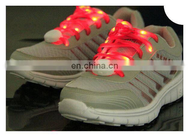 Wisdom Victory 2015 Flashing Nylon LED Shoelaces Light Up Glow Waterproof Shoestring for Disco Party