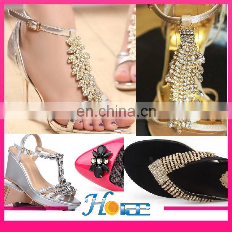 High Quality Metal rhinestone Shoe Buckle Ladies Shoes clip footwear accessories