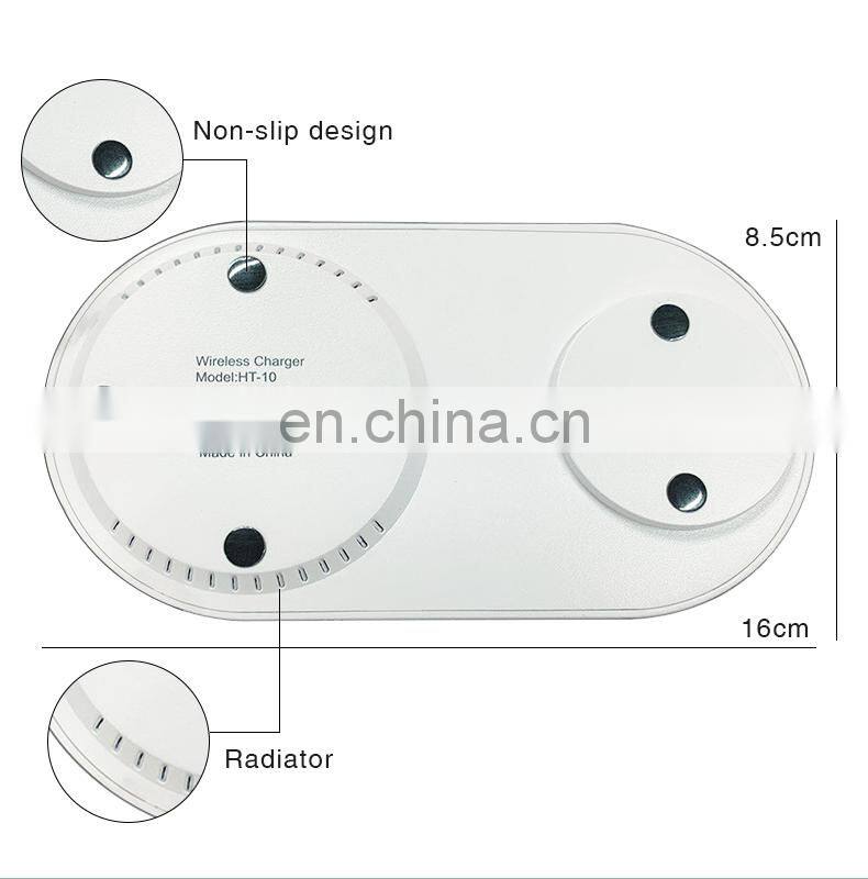 2020 new product lamp with wireless charging QI 10W Mobile Phone power bank charging station high quality wireless charger lamp