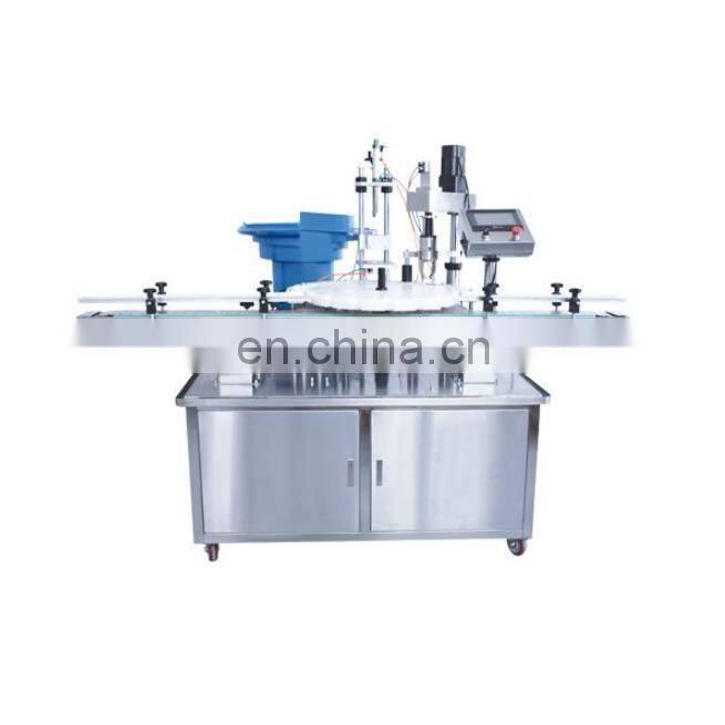 Automatic production line for sauce bottle filling capping and labeling machine