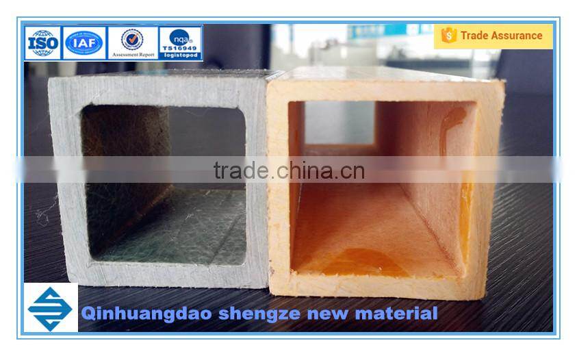 Pultruded Fiberglass Square FRP Tubes, grp square pipe, square tube