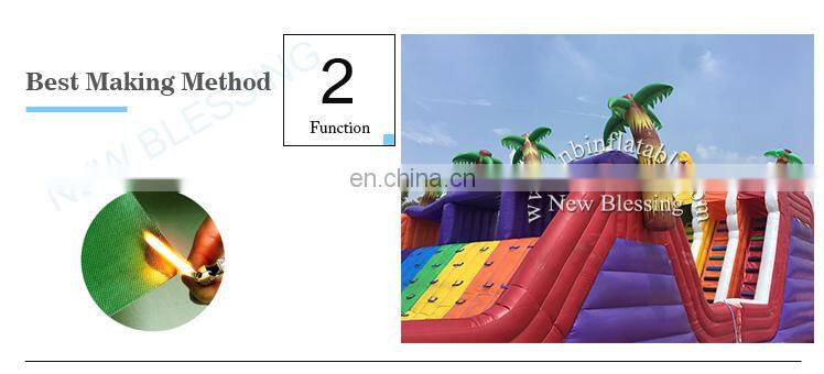 Outdoor boot camp inflatable obstacle course, cheap Kids inflatable Bouncer Obstacle Course