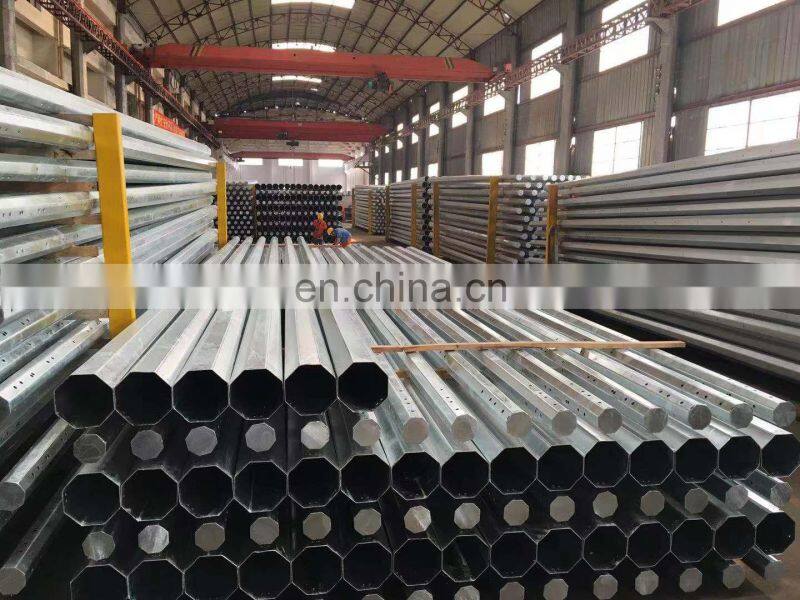 Q345 9M steel pole for Philippines