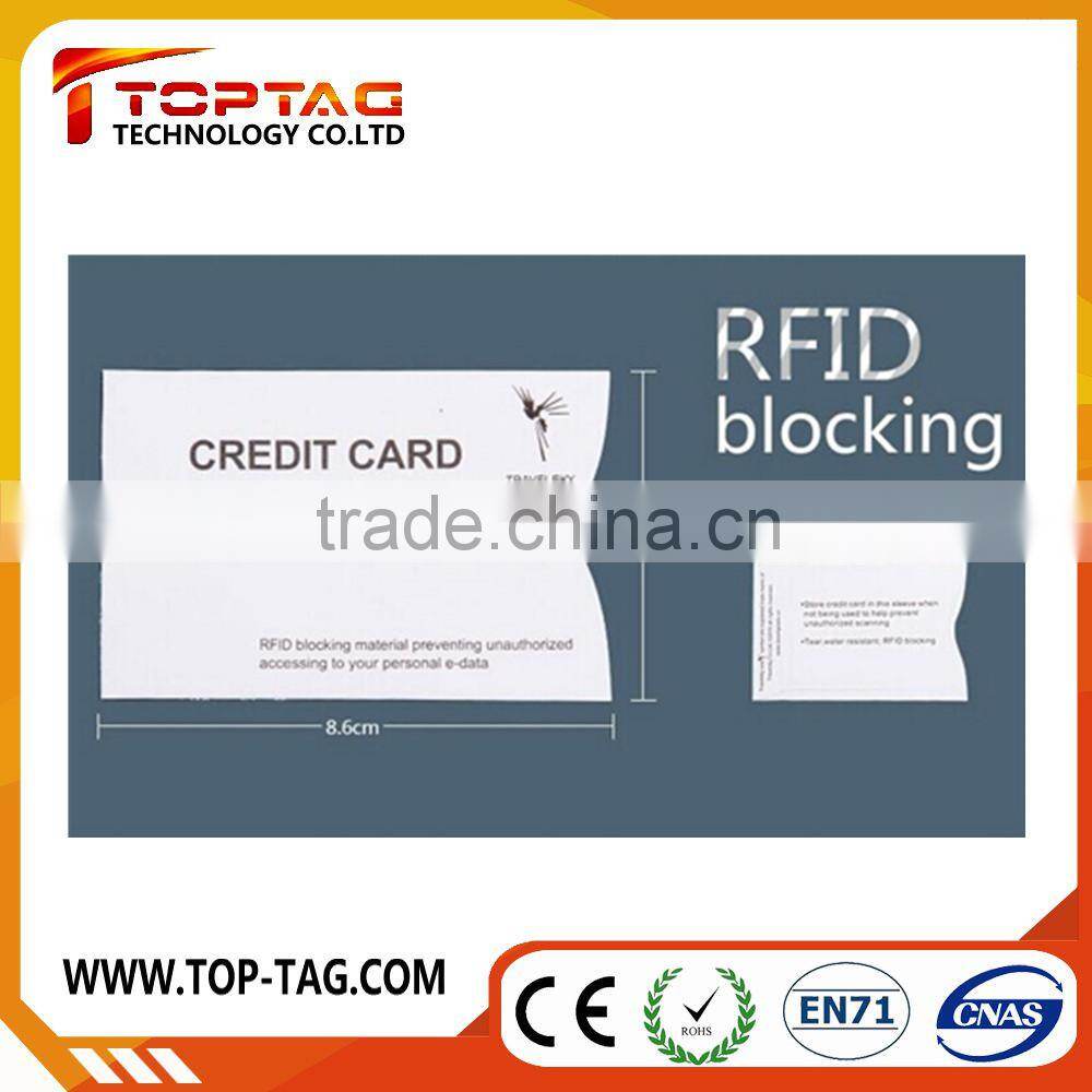 RFID Blocking card Sleeve - IC card / bank card protector