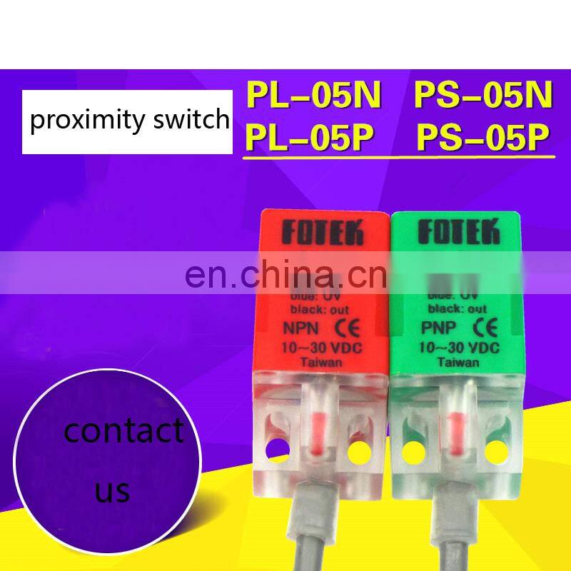 Fotek Proximity Sensor Switches PL-05N/P PS-05N/P NPN out DC10-30V NO,3 wire sensing distance 5mm