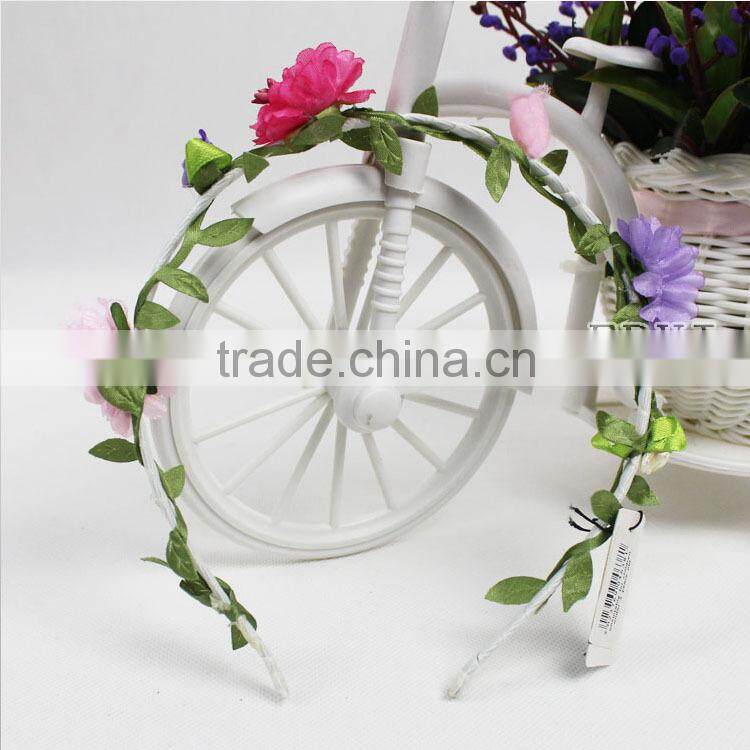 Artificial Flower Rose Wedding Garland Bridal Wreath Hair Accessories