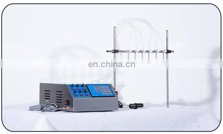 6 Heads High Accuracy Liquid Quantitative Filling Machine For Eye Drop Essential Oil Liquid Perfume Bottles Water