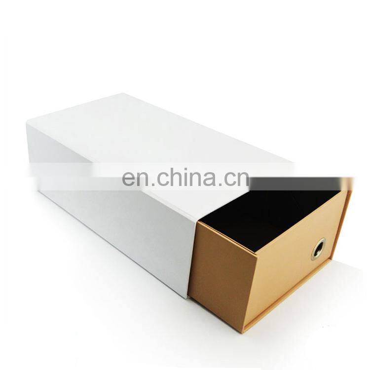 High-end Custom Design Logo Foldable Cardboard Drawer Box for Shoes Packaging Premium Packaging Recycled