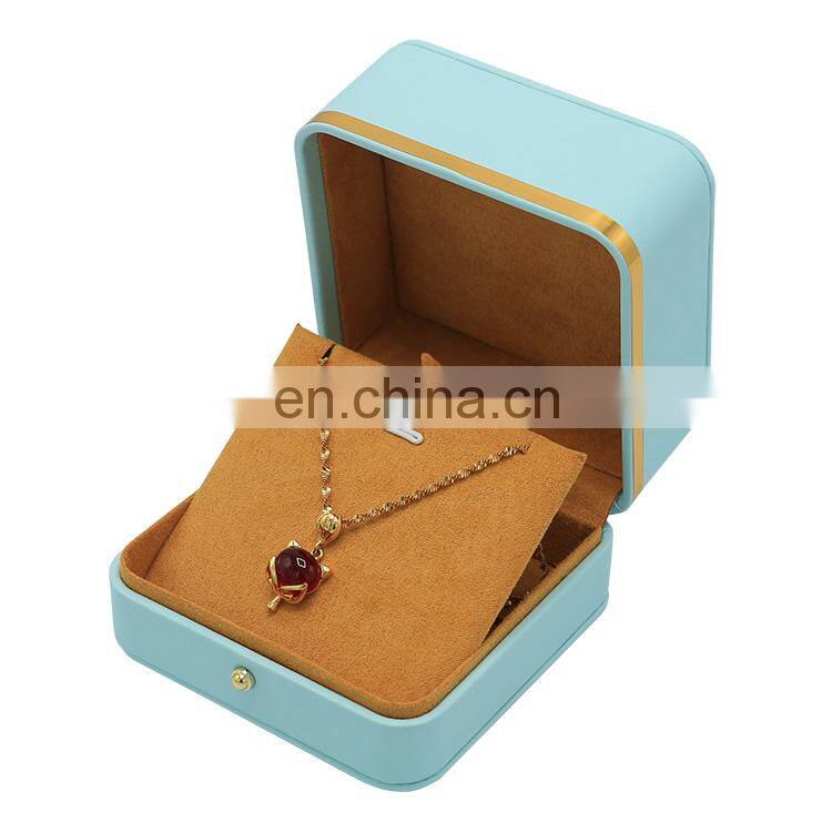 Top sale jewelry gift boxes leather hand chain bracelet box long chain necklace jewellery travel boxes and cases
