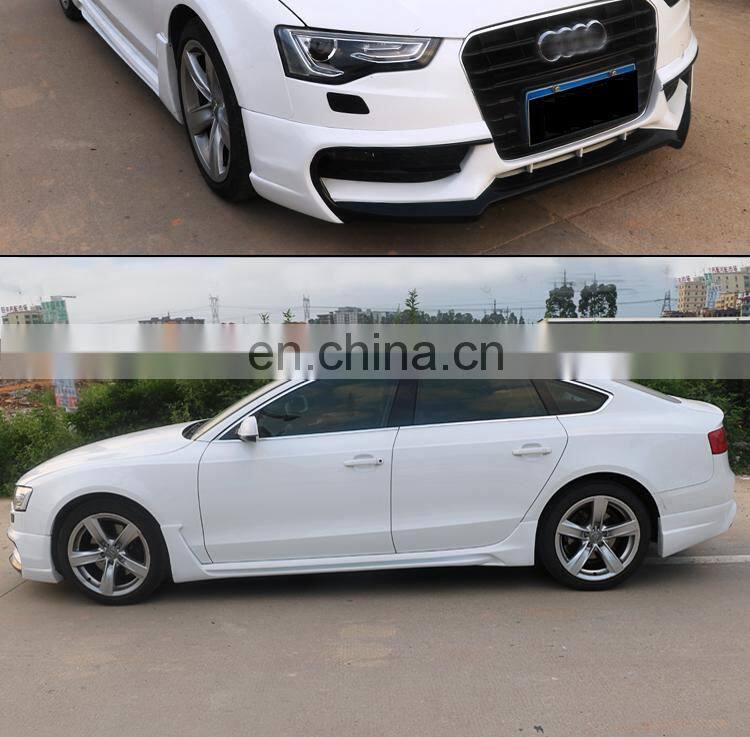 Runde ABS Material Old Audi A5 Four Door Modified Small Bodykit A5 Two Door Front Rear Lip Side Skirt For 2013-2016 Audi A5 bodykit