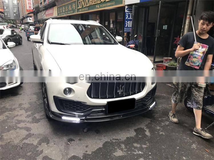 Runde Mansory Automotive Kits For Maserati Levante Real Carbon Fiber Body Kit Hood Front Rear Lip Spoiler