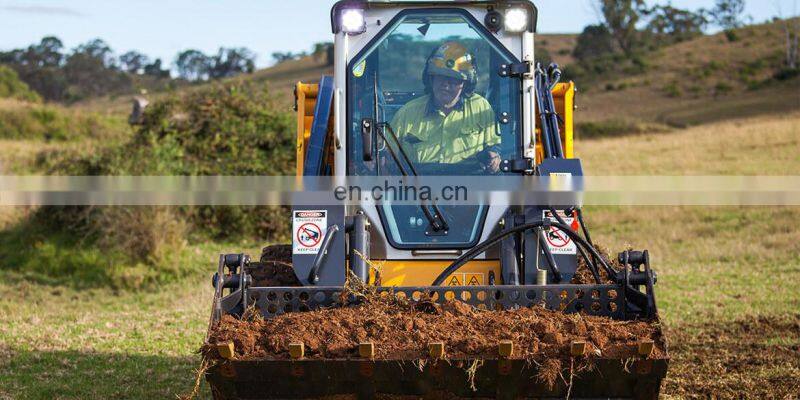 2022 Evangel 60HP Diesel Quad 4X4 Mini Skid Steer Loader Made In China 375B