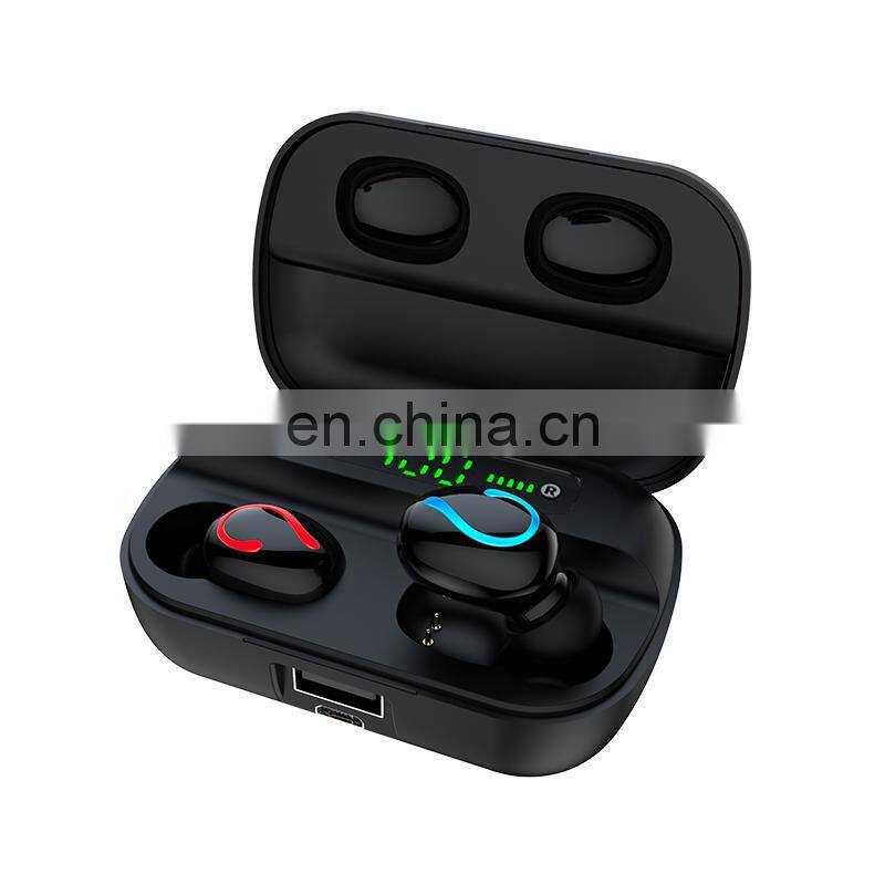 Q65 TWS true Stereo 5D headset LED Indicator waterproof earbuds Wireless tws Earphone power bank Charging Box 2600mAh