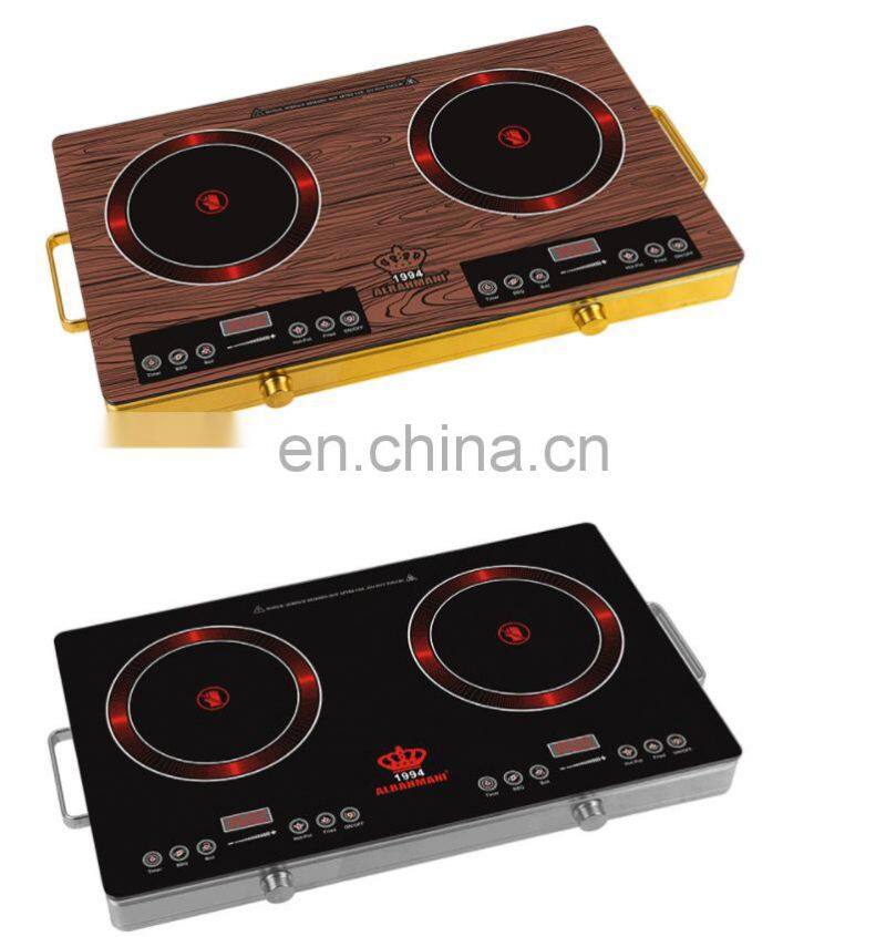 Induction cooker 110v/220v 2000W touch control black color easy to operate rice soup milk hotpot rice keep warm function