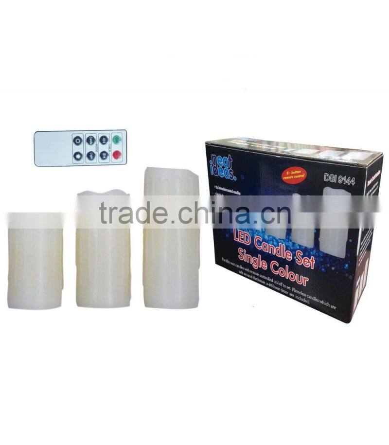 Remote Control led candle/timer led candle/led candle set single colour