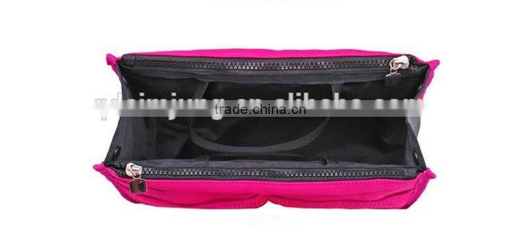 multi-pocket nylon cosmetic bag women toiletry bag
