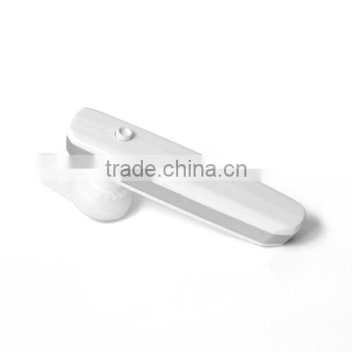 White stereo bluetooth headset withcapacty show- G29