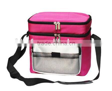 Superior quality double compartment cooler bag